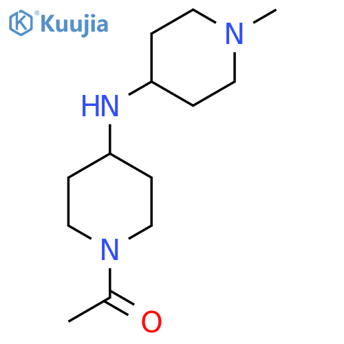 1-{4-[(1-Methylpiperidin-4-yl)amino]piperidin-1-yl}ethan-1-one structure