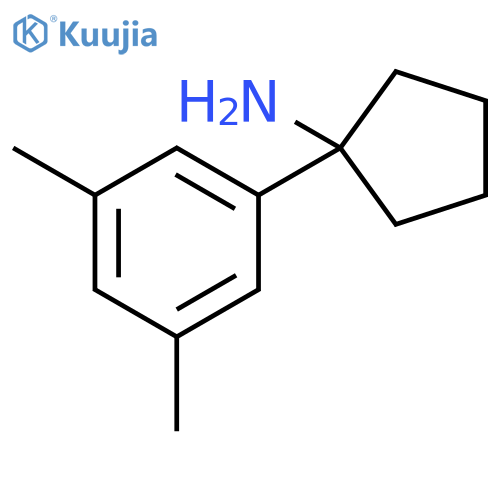 1-(3,5-dimethylphenyl)cyclopentan-1-amine structure