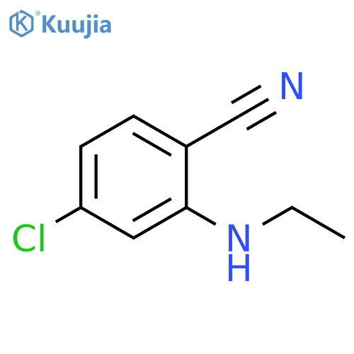 Benzonitrile, 4-chloro-2-(ethylamino)- structure
