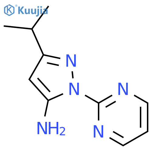 3-(Propan-2-yl)-1-(pyrimidin-2-yl)-1H-pyrazol-5-amine structure