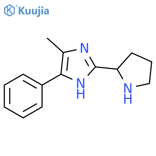 5-methyl-4-phenyl-2-(pyrrolidin-2-yl)-1H-imidazole structure