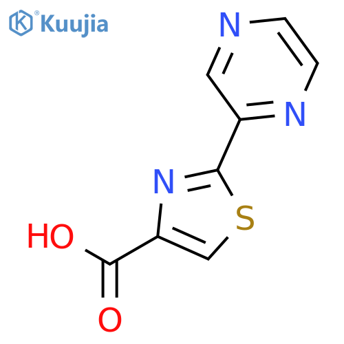 2-(pyrazin-2-yl)-1,3-thiazole-4-carboxylic acid structure
