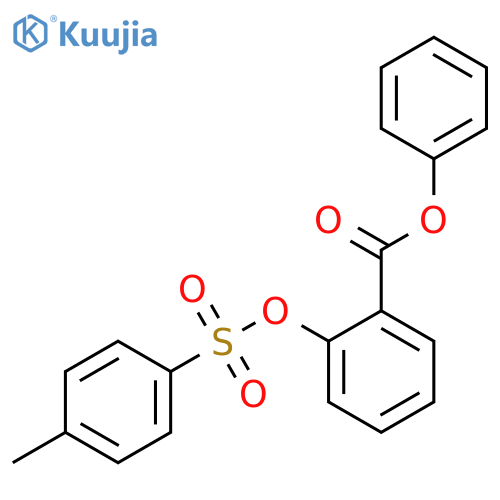 Benzoic acid, 2-[[(4-methylphenyl)sulfonyl]oxy]-, phenyl ester structure