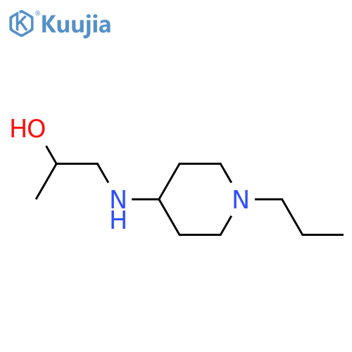 1-[(1-propylpiperidin-4-yl)amino]propan-2-ol structure