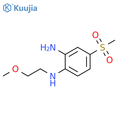 4-methanesulfonyl-1-N-(2-methoxyethyl)benzene-1,2-diamine structure