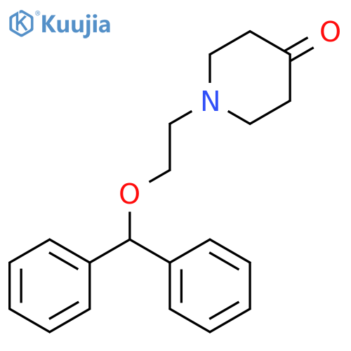 4-Piperidinone, 1-[2-(diphenylmethoxy)ethyl]- structure