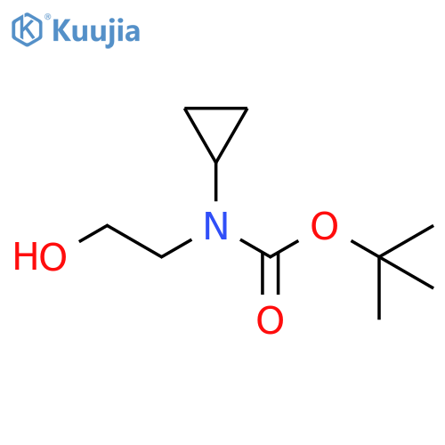 Cyclopropyl-(2-hydroxy-ethyl)-carbamic acid tert-butyl ester structure