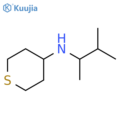 N-(3-methylbutan-2-yl)thian-4-amine structure