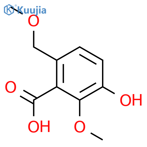 3-hydroxy-2-methoxy-6-(methoxymethyl)benzoic acid structure