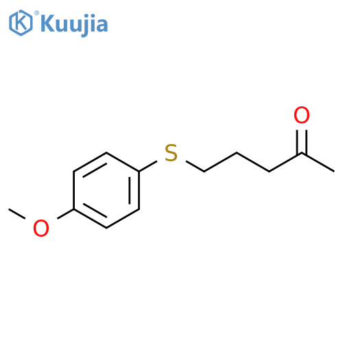 2-Pentanone, 5-[(4-methoxyphenyl)thio]- structure