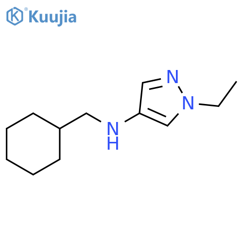 N-(cyclohexylmethyl)-1-ethyl-1H-pyrazol-4-amine structure