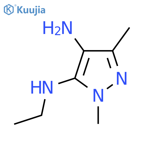N5-Ethyl-1,3-dimethyl-1H-pyrazole-4,5-diamine structure