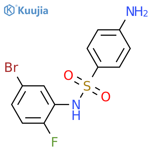 4-Amino-N-(5-bromo-2-fluorophenyl)benzene sulfonamide structure