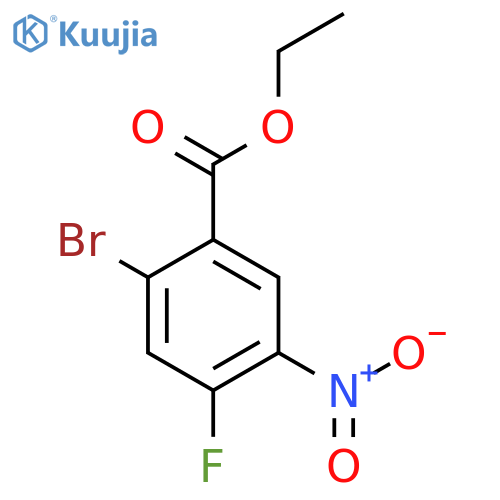 Ethyl 2-bromo-4-fluoro-5-nitrobenzoate structure