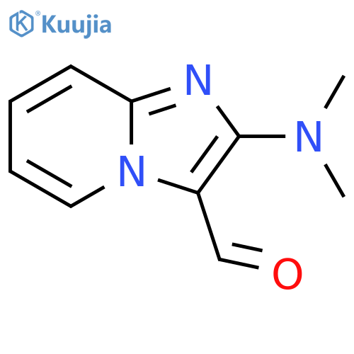 Imidazo[1,2-a]pyridine-3-carboxaldehyde, 2-(dimethylamino)- structure