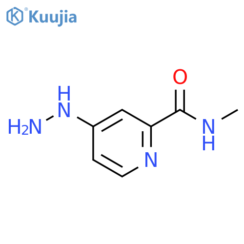 4-HYDRAZINYL-N-METHYLPYRIDINE-2-CARBOXAMIDE structure