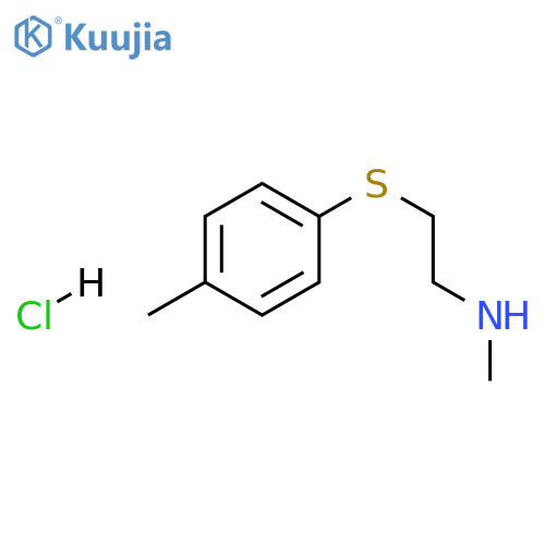 N-Methyl-2-(4-methylphenyl)thioethanamine Hydrochloride structure
