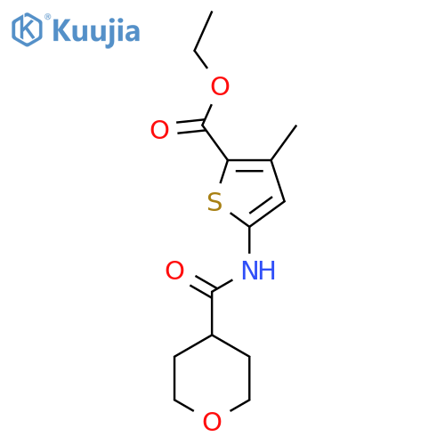 ethyl 3-methyl-5-(oxane-4-amido)thiophene-2-carboxylate structure