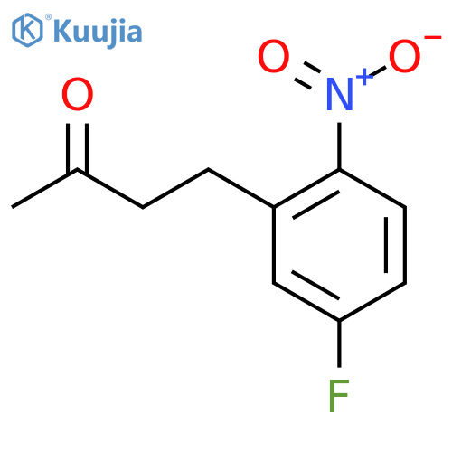 4-(5-fluoro-2-nitrophenyl)butan-2-one structure
