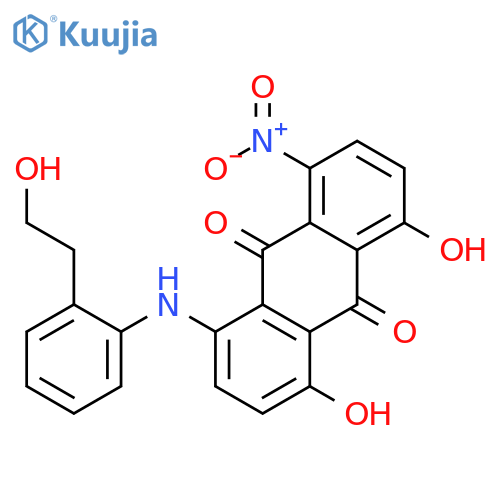 9,10-Anthracenedione,1,8-dihydroxy-4-[[(2-hydroxyethyl)phenyl]amino]-5-nitro- structure
