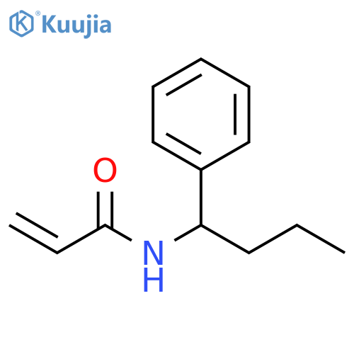 N-(1-phenylbutyl)prop-2-enamide structure