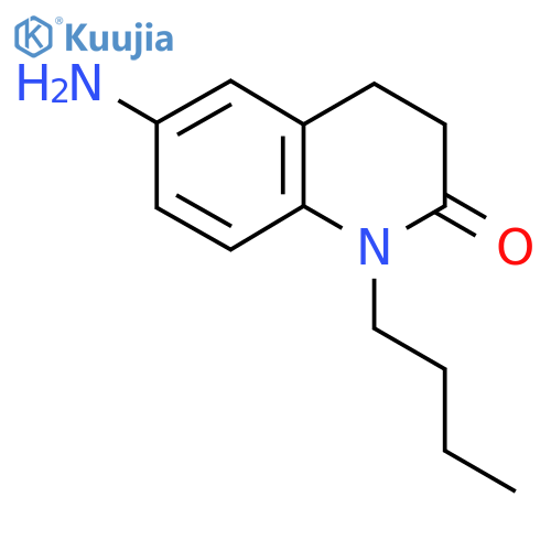 6-amino-1-butyl-1,2,3,4-tetrahydroquinolin-2-one structure