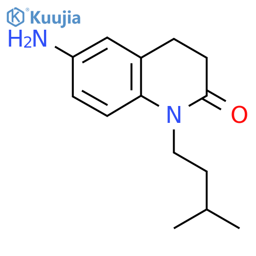 6-amino-1-(3-methylbutyl)-1,2,3,4-tetrahydroquinolin-2-one structure