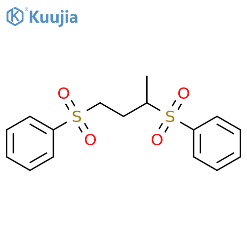 Benzene, 1,1'-[(1-methyl-1,3-propanediyl)bis(sulfonyl)]bis- structure