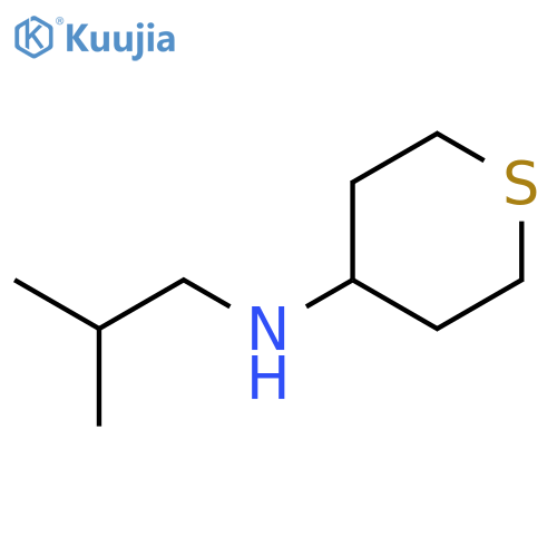 N-(2-methylpropyl)thian-4-amine structure