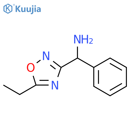 1,2,4-Oxadiazole-3-methanamine, 5-ethyl-α-phenyl- structure