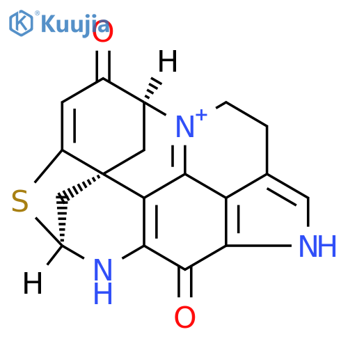 2H-7,9-Epithio-8a,12-methanoazocino[4,3,2,1-lmn]pyrrolo[4,3,2-de][1,7]phenanthrolin-13-ium,1,4,5,6,7,8,11,12-octahydro-5,11-dioxo-, (7S,8aR,12S)- structure