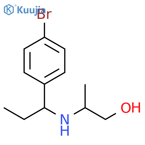 2-{1-(4-bromophenyl)propylamino}propan-1-ol structure