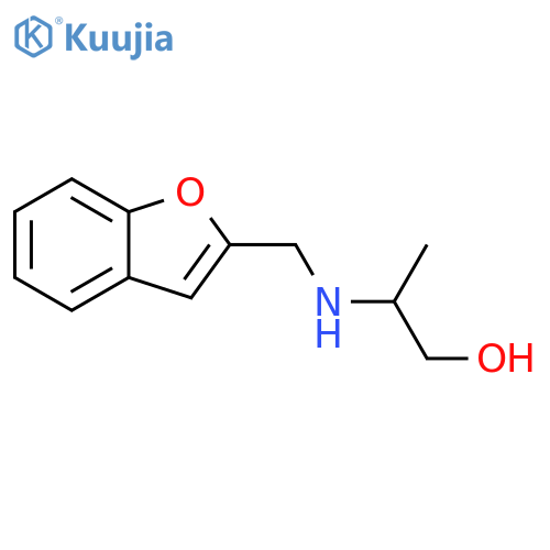 2-{(1-benzofuran-2-yl)methylamino}propan-1-ol structure
