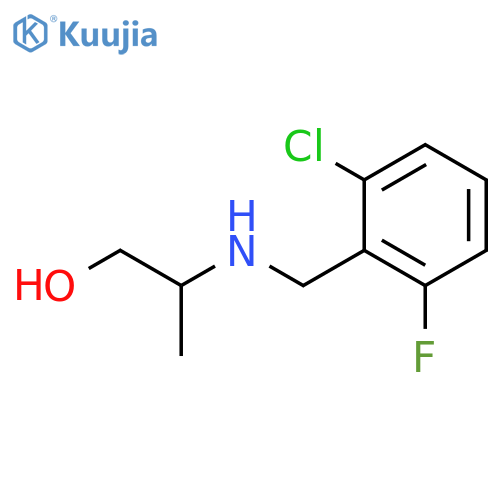 2-{(2-chloro-6-fluorophenyl)methylamino}propan-1-ol structure