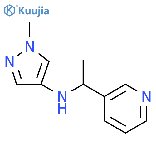 1-methyl-N-[1-(pyridin-3-yl)ethyl]-1H-pyrazol-4-amine structure