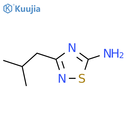 3-(2-Methylpropyl)-1,2,4-thiadiazol-5-amine structure
