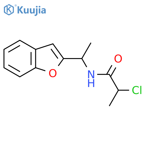 N-1-(1-Benzofuran-2-yl)ethyl-2-chloropropanamide structure