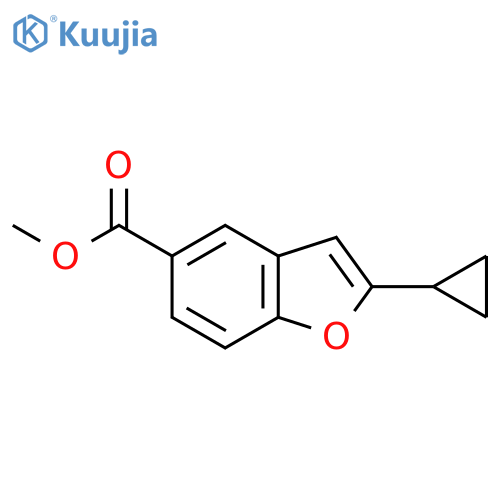 Methyl 2-cyclopropyl-1-benzofuran-5-carboxylate structure