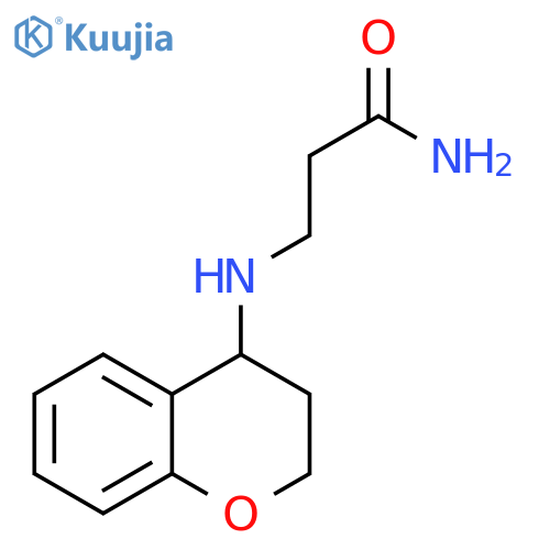 3-(3,4-dihydro-2H-1-benzopyran-4-yl)aminopropanamide structure