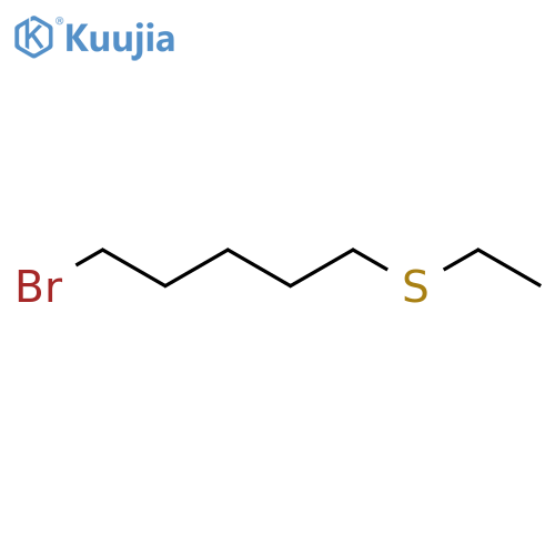 Pentane, 1-bromo-5-(ethylthio)- structure