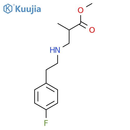 Methyl 3-{[2-(4-fluorophenyl)ethyl]amino}-2-methylpropanoate structure