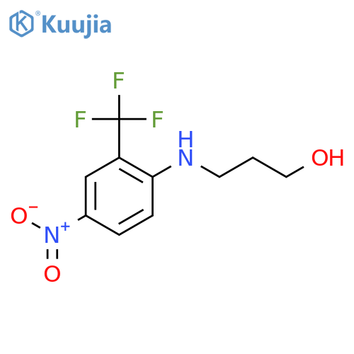 3-{4-Nitro-2-(trifluoromethyl)phenylamino}propan-1-ol structure