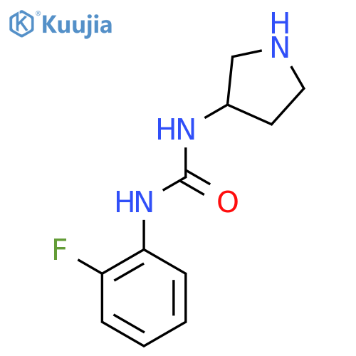 1-(2-Fluorophenyl)-3-(pyrrolidin-3-yl)urea structure