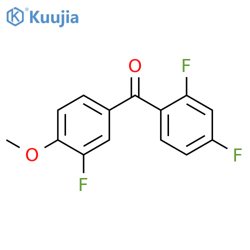 (2,4-difluorophenyl)-(3-fluoro-4-methoxyphenyl)methanone structure