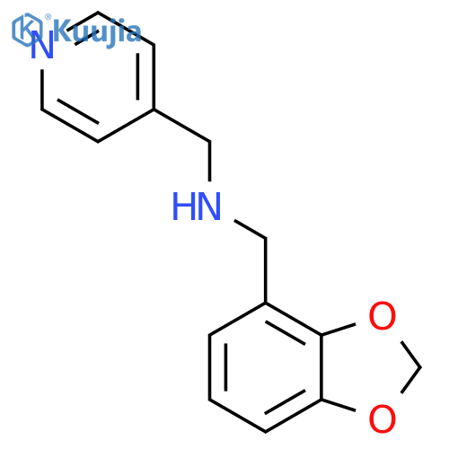 [(2H-1,3-Benzodioxol-4-yl)methyl][(pyridin-4-yl)methyl]amine structure