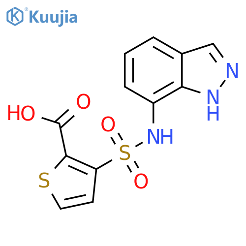 3-(1H-Indazol-7-yl)sulfamoylthiophene-2-carboxylic Acid structure