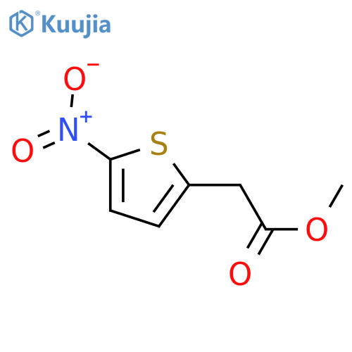 methyl 2-(5-nitrothiophen-2-yl)acetate structure
