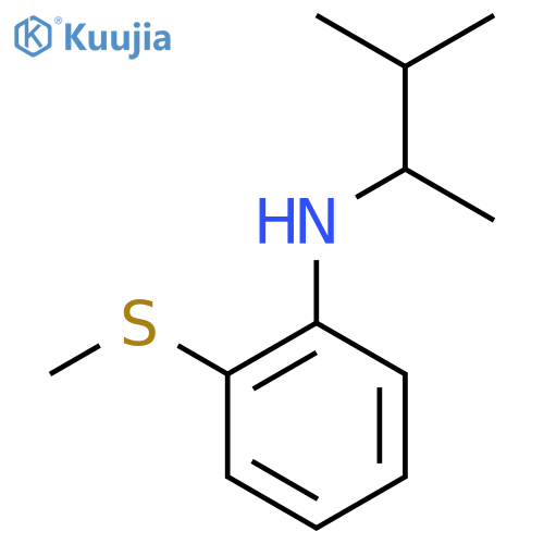 N-(3-methylbutan-2-yl)-2-(methylsulfanyl)aniline structure