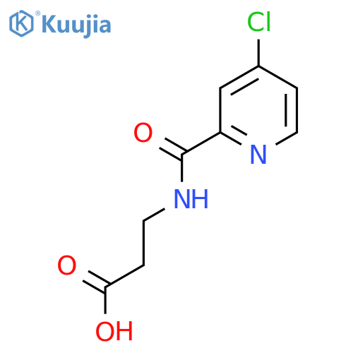 N-(4-Chloro-2-pyridinyl)carbonyl-beta-alanine structure