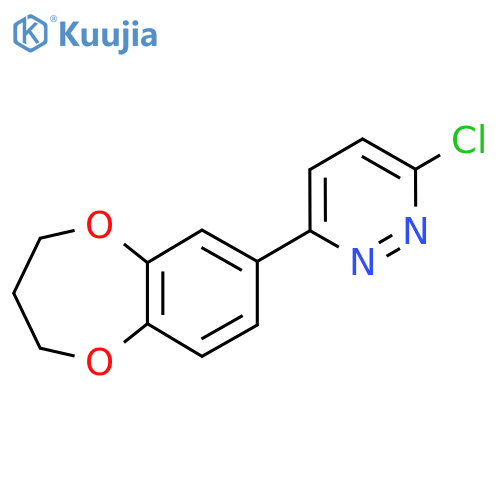 3-Chloro-6-(3,4-dihydro-2H-1,5-benzodioxepin-7-yl)pyridazine structure